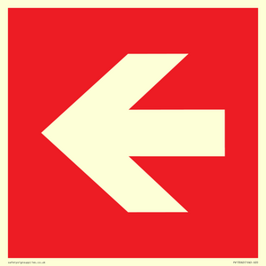 Left arrow (white on red background)